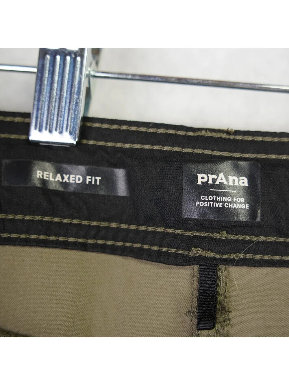 PrAna Mens Stretch Zion Relaxed Fit Cargo Belted Hiking Pants Size W36 x L32